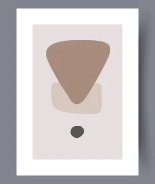 Scandinavian abstract vector print set. Stock Illustration