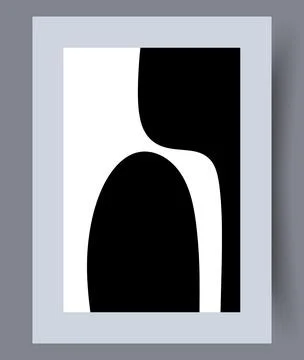 Scandinavian abstract vector print set. Stock Illustration