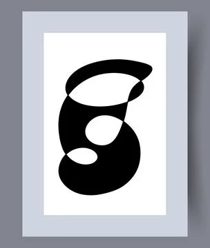 Scandinavian abstract vector print set. Stock Illustration