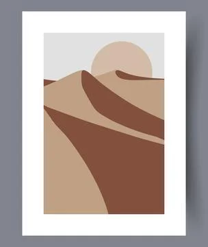 Scandinavian abstract vector print set. Stock Illustration