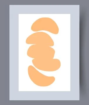 Scandinavian abstract vector print set. Illustrazione stock