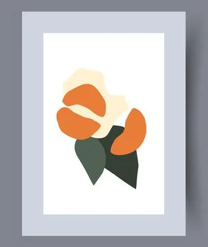 Scandinavian abstract vector print set. Stock Illustration