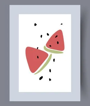 Scandinavian abstract vector print set. Stock Illustration