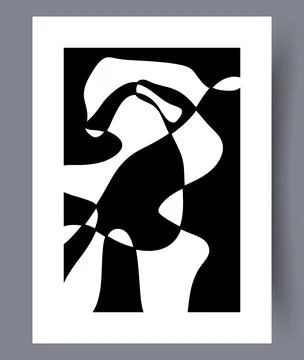 Scandinavian abstract vector print set. Stock Illustration