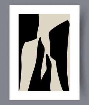 Scandinavian abstract vector print set. Stock Illustration