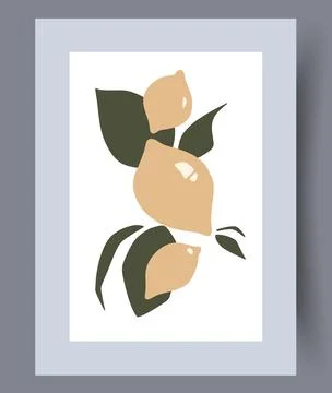 Scandinavian abstract vector print set. Stock Illustration