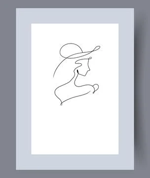 Scandinavian abstract vector print set. Stock-Illustration