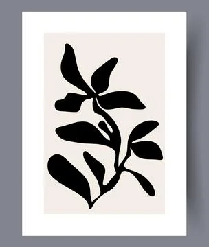 Scandinavian abstract vector print set. Stock Illustration