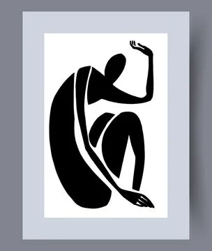 Scandinavian abstract vector print set. Stock Illustration