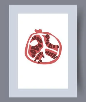 Scandinavian abstract vector print set. Stock Illustration