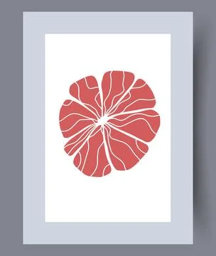 Scandinavian abstract vector print set. Stock Illustration