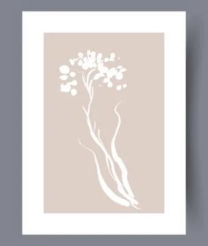 Scandinavian abstract vector print set. Stock Illustration