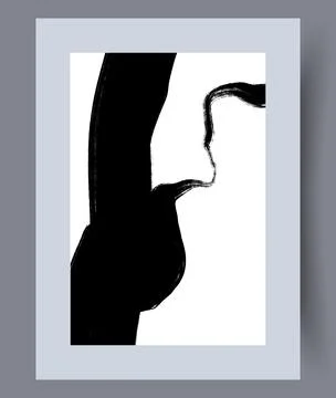 Scandinavian abstract vector print set. Stock Illustration