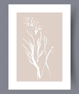 Scandinavian abstract vector print set. Stock Illustration