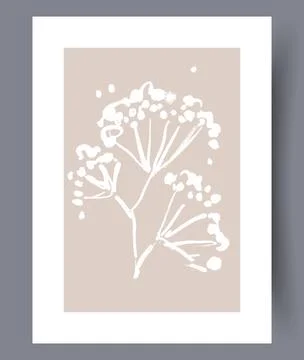 Scandinavian abstract vector print set. Illustrazione stock