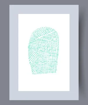 Scandinavian abstract vector print set. Stock Illustration