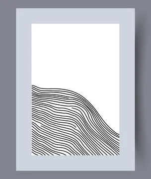 Scandinavian abstract vector print set. Stock Illustration