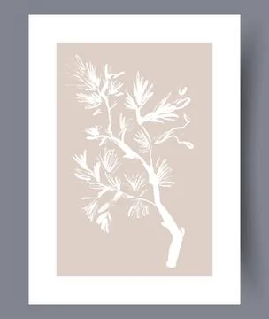 Scandinavian abstract vector print set. Stock Illustration