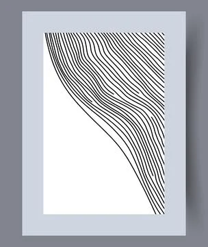 Scandinavian abstract vector print set. Stock Illustration