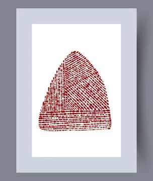 Scandinavian abstract vector print set. Stock Illustration