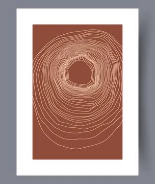 Scandinavian abstract vector print set. Stock Illustration