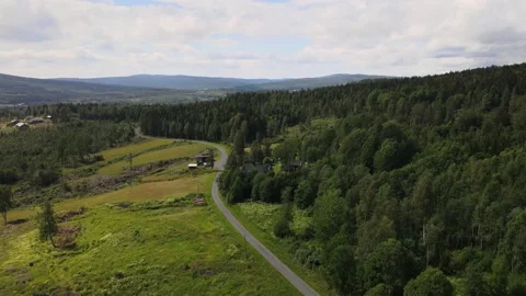 SCANDINAVIAN LANDSCAPE 스톡 동영상 158052539