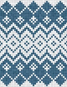 Scandinavian mosaic vector pattern Stock Illustration