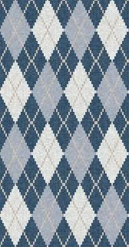 Scandinavian mosaic vector pattern Stock Illustration