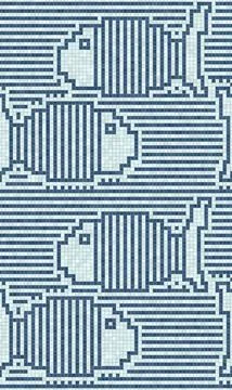 Scandinavian mosaic vector pattern Stock Illustration