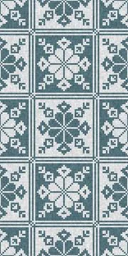 Scandinavian mosaic vector pattern Stock Illustration