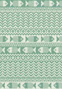 Scandinavian mosaic vector pattern Stock Illustration