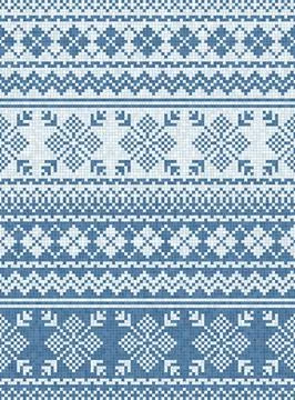 Scandinavian mosaic vector pattern Stock Illustration