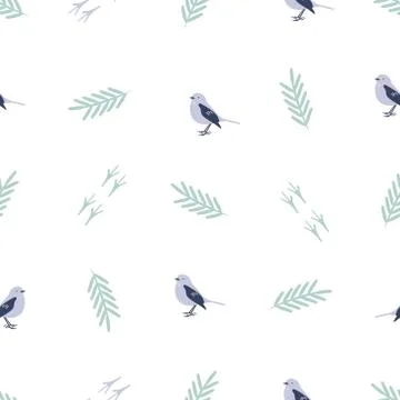 Scandinavian pattern with different elements Stockillustratie