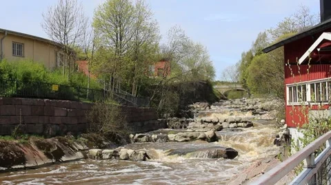 Scandinavian rapids Stock Footage
