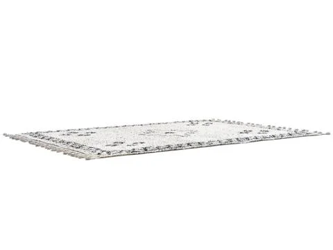 Scandinavian rug with ethnic pattern. 3d render Stock Illustration
