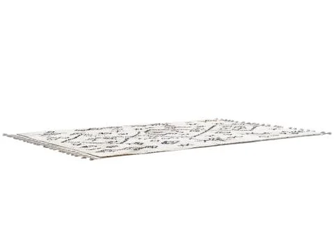 Scandinavian rug with ethnic pattern. 3d render Stock Illustration