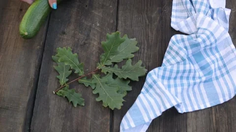 Scandinavian rustic table setting decor elements. Festive table setting. table Stock-Footage 148249187