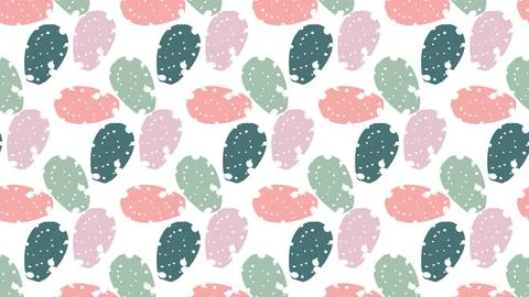 Scandinavian style botanical pattern Stockillustratie