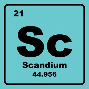 Scandium icon Illustrazione stock