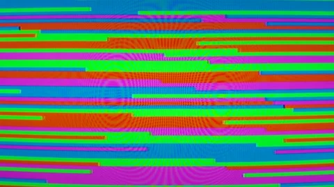 Scanline Color Blocks Glitches Feedback Stock-Footage 142299824