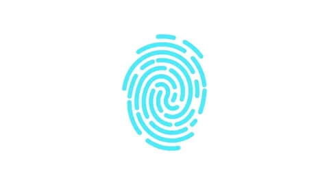 Scanned fingerprint for authentication Fingerprint data encryption 库存影片 240595826