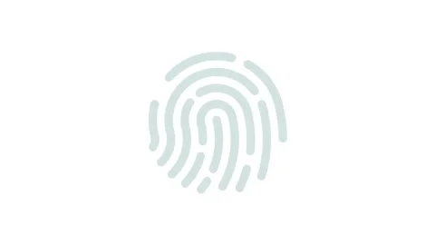 Scanned fingerprint for authentication Fingerprint data encryption Stock-Footage 240595827