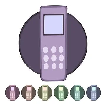 Scanner biometric security device vector cartoon graphic Stock Illustration