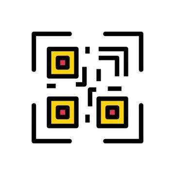 Scanner flat color icon 스톡 일러스트