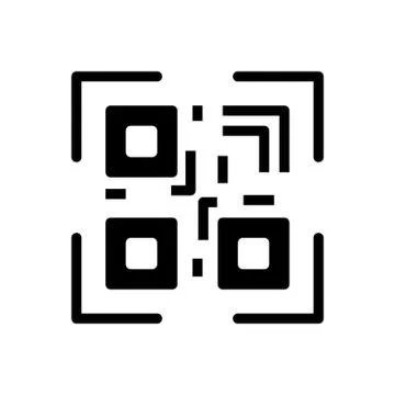 Scanner glyph flat icon Stock Illustration