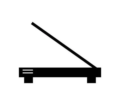 Scanner icon illustrated in vector on white background scanner icon illust... Foto stock