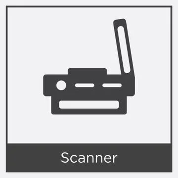 Scanner icon isolated on white background Illustrazione stock gratuita