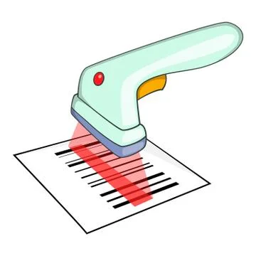 Scanner icon, isometric style Illustration