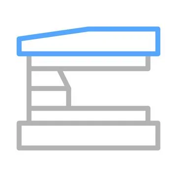 Scanner icon for scanning documents. Concept of office work, digitization, .. Stock Illustration