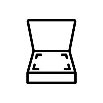 Scanner icon vector. Isolated contour symbol illustration Stock Illustration